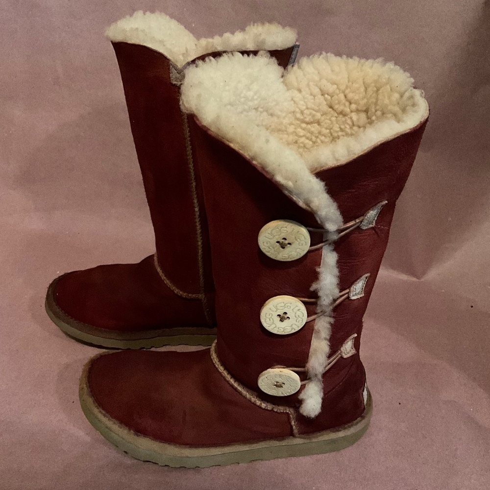 COPY - Women Australia UGG Boots Bailey Bottom Triplets II Size 6M Brown Sheeps…